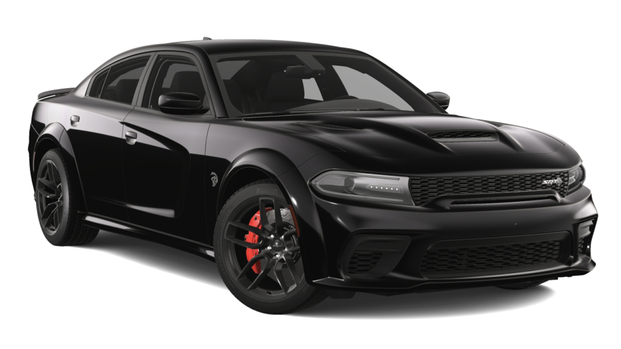 black dodge charger